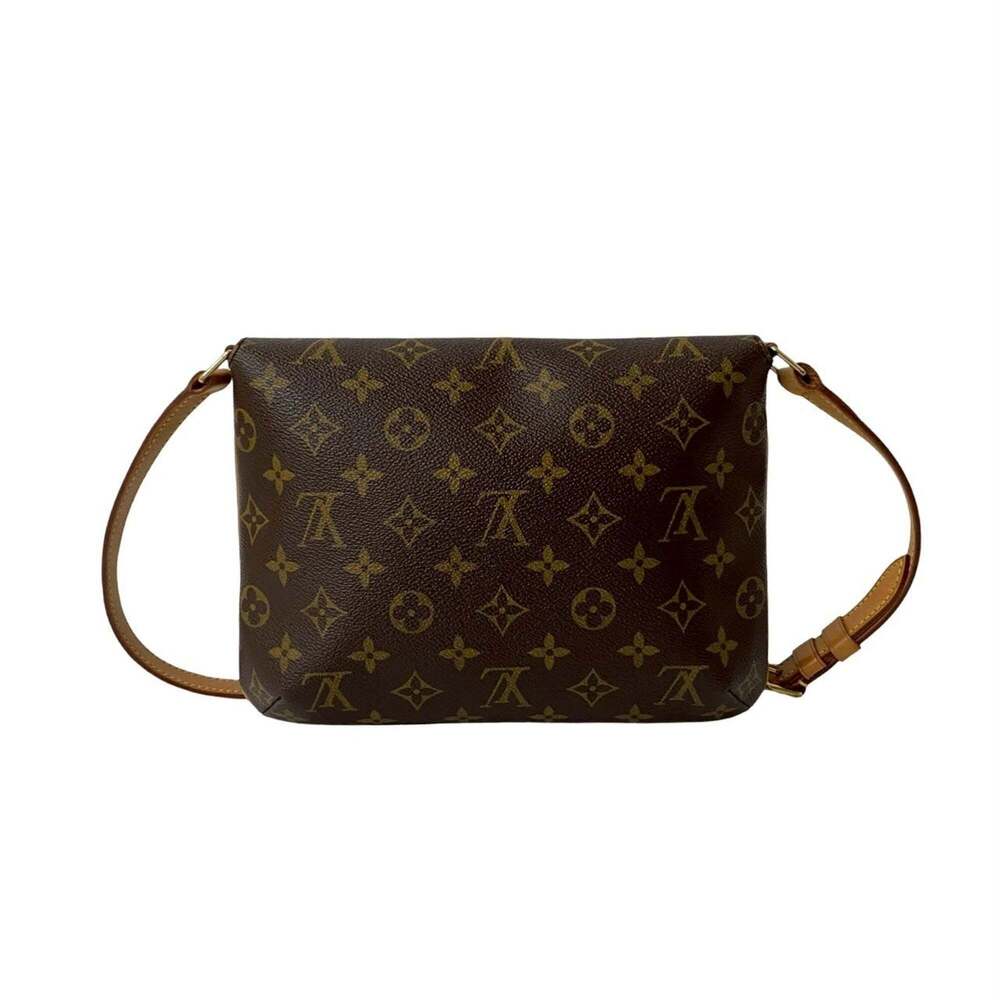 LOUIS VUITTON Authentic Brown Monogram Leather Shoulder Bag - Picture 3 of 10